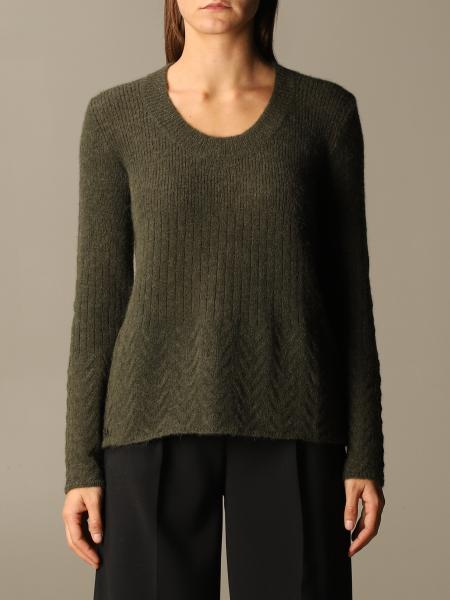 MANILA GRACE: sweater for woman - Green | Manila Grace sweater M212WT ...