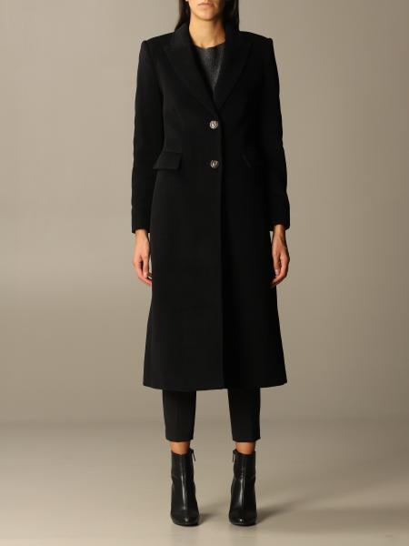 Liu Jo Outlet: coat for woman - Black | Liu Jo coat CF0008T2403 online ...