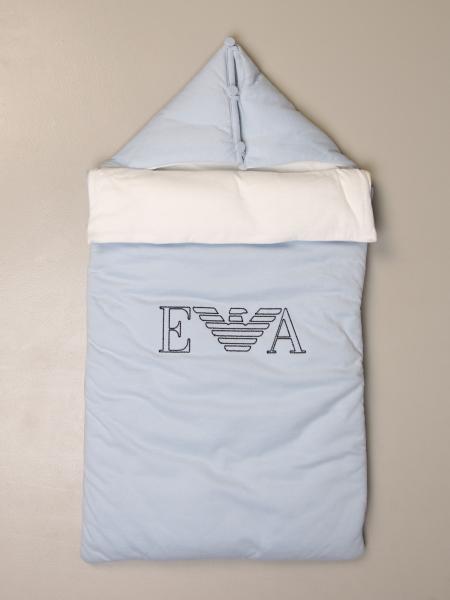 enkel en alleen Reden Autonoom EMPORIO ARMANI: sleeping bag with logo - Gnawed Blue | Emporio Armani  blanket set 6HHB11 4J3CZ online on GIGLIO.COM