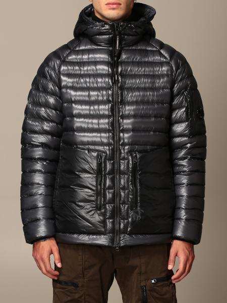 C.P. COMPANY: Down jacket in padded and quilted nylon - Blue | C.p ...