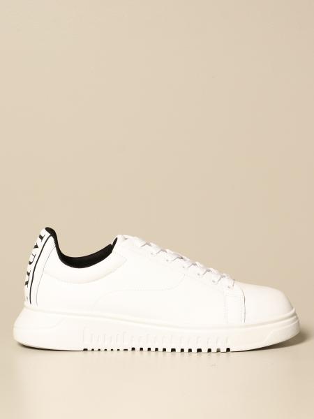 EMPORIO ARMANI: sneakers for man - White | Emporio Armani sneakers X4X312  XM490 online on 
