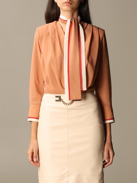 Body a camicia Elisabetta Franchi in georgette