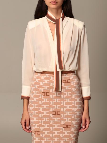 Body a camicia Elisabetta Franchi in georgette