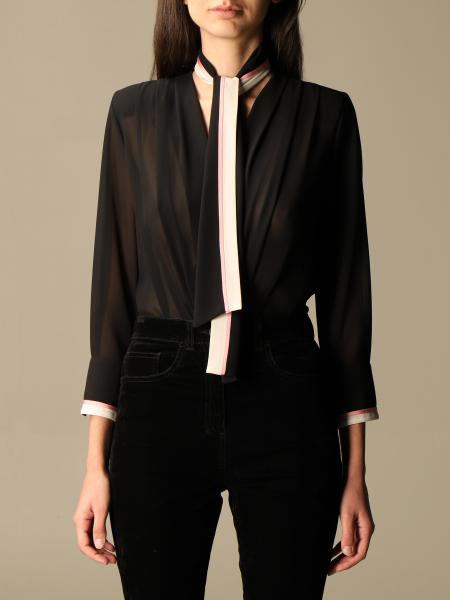 Body a camicia Elisabetta Franchi in georgette