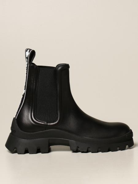 DSQUARED2: leather ankle boot - Black | Dsquared2 boots ABM006001501155 ...