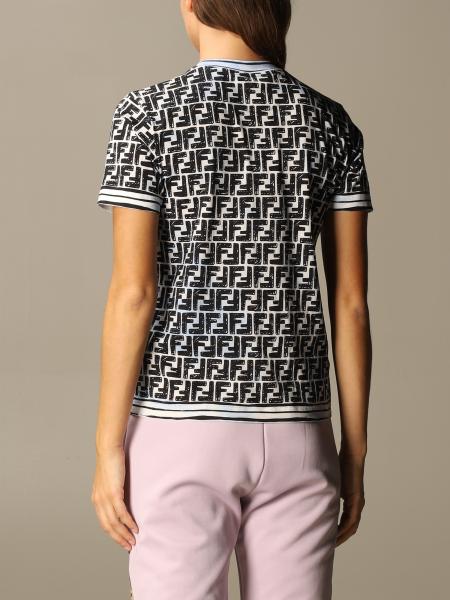 FENDI：Tシャツ レディース - スカイブルー | GIGLIO.COMオンラインのFendi Tシャツ FS7254 AC6G