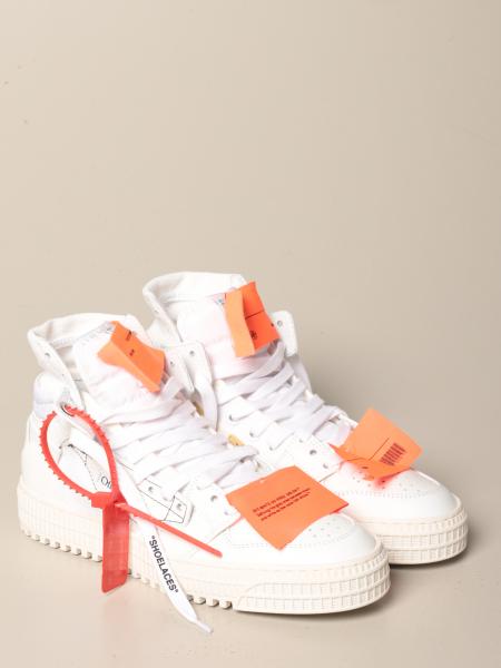 OFF WHITE: Offcourt 3.0 sneakers in textured leather and canvas ...