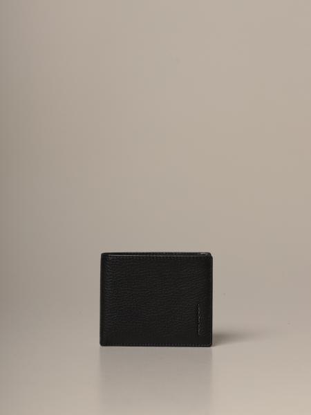 PIQUADRO: wallet with leather coin holder - Black | Piquadro wallet ...
