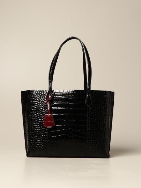 Tory Burch black leather tote