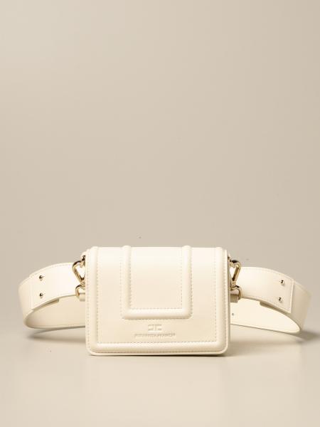 ELISABETTA FRANCHI: jewel bag / waist pouch with logo - Butter ...