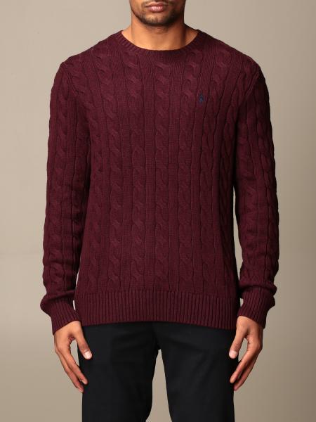 POLO RALPH LAUREN: cable-knit crewneck sweater | Sweater Polo Ralph ...