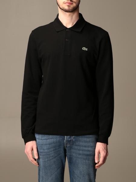 Entrada Intermedio Descuido Lacoste Outlet: long sleeve polo shirt - Black | Lacoste polo shirt L1312  online on GIGLIO.COM