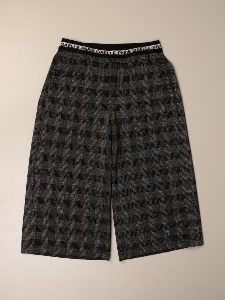 GaËlle Paris wide trousers in checked knit