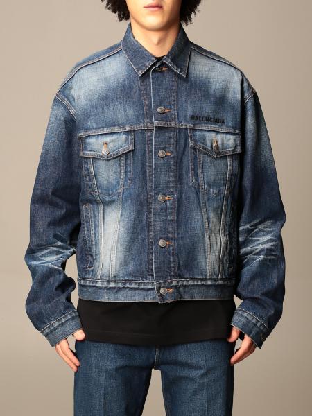 nikkel gyde strop BALENCIAGA: denim jacket - Blue | Balenciaga jacket 620728 TIW42 online on  GIGLIO.COM