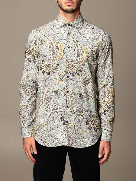 Etro shirt in paisley cotton with French collar | Shirt Etro Men ...