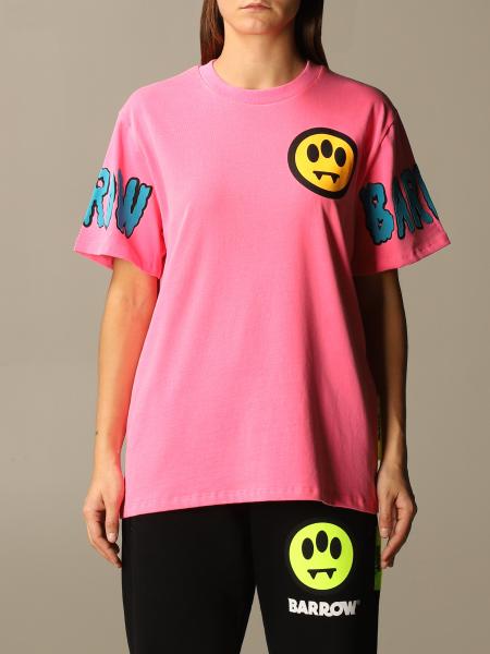 Barrow Outlet: T-shirt with back print - Pink | Barrow t-shirt 027993 ...