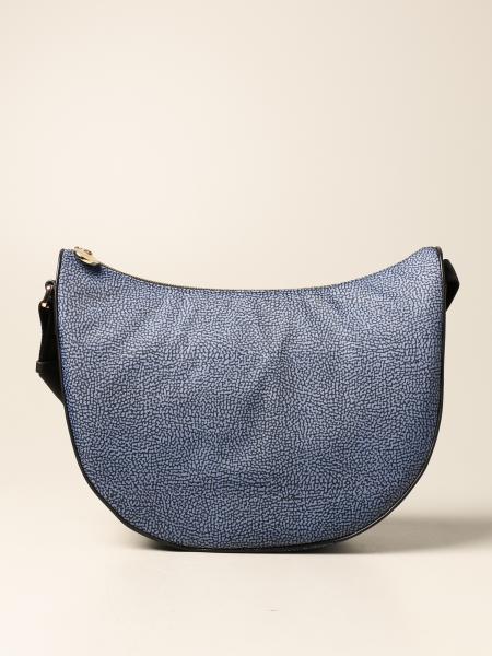 Borbonese: Borsa a mezzaluna Borbonese in tessuto ECO lavabile ed impermeabile
