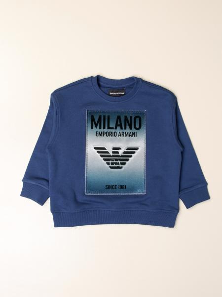 Emporio Armani Outlet: crewneck sweatshirt with logo - Cobalt | Emporio  Armani sweater 6H4MM1 4J3BZ online on 