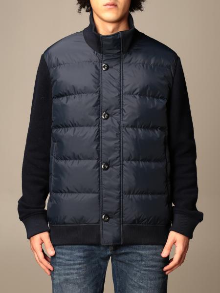 WOOLRICH: bi-material down jacket in quilted nylon | Jacket Woolrich ...