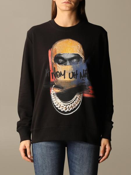 Ih Nom Uh Nit: Ih Nom Uh Nit crewneck sweatshirt with maxi print