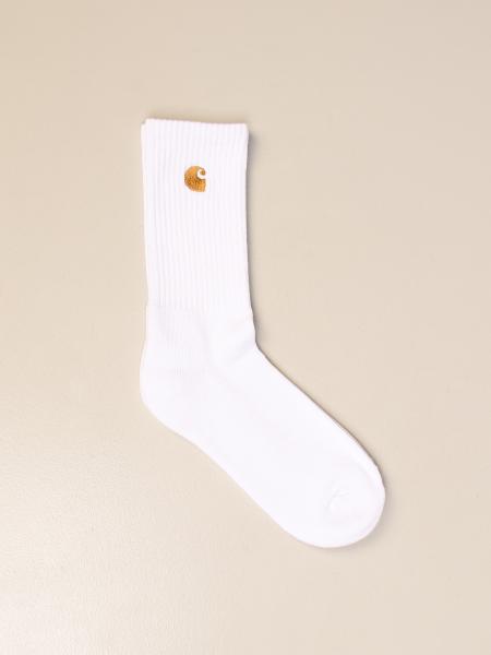 CARHARTT WIP: Carhartt short socks with logo - White | Carhartt Wip ...