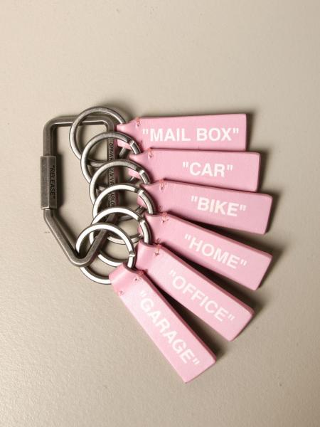 OFF-WHITE: Off White keychain - Pink  Off-White key chain OWNF004E20LEA001  online at