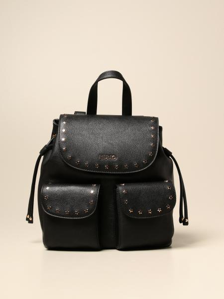 LIU JO: Zaino in pelle sintetica con stelle - Nero | Zaino Liu Jo  NF0044E0033 GIGLIO.COM