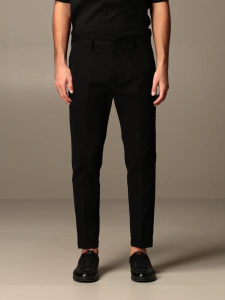 LOW BRAND: trousers with america pockets - Black | Low Brand pants ...