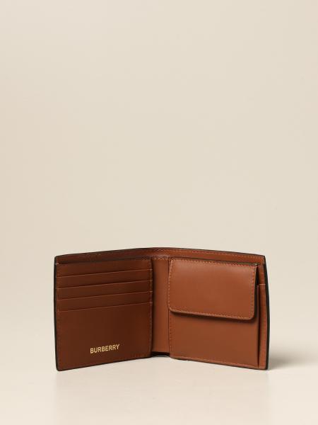 brown burberry wallet