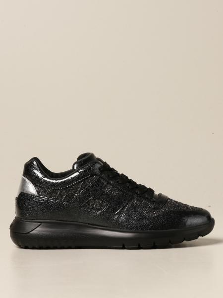 Sneakers Interactive3 Hogan in pelle lurex e tessuto