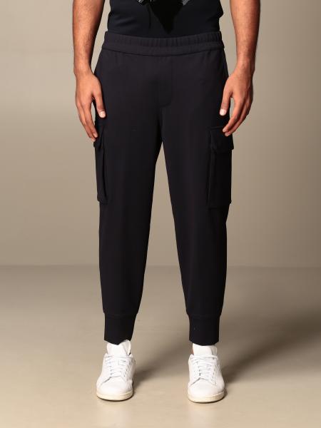 EMPORIO ARMANI: basic jogging trousers - Navy | Emporio Armani pants ...