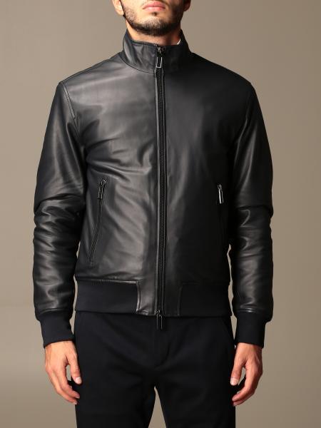 EMPORIO ARMANI: jacket with zip - Blue | Emporio Armani jacket 91B52P ...