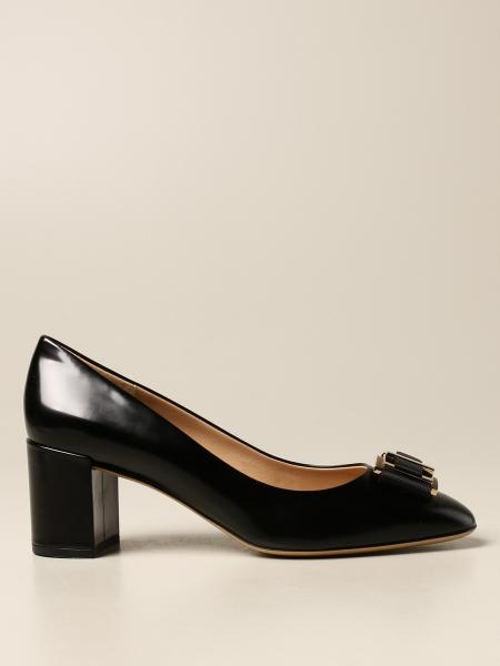 Salvatore Ferragamo Outlet: Court Shoes For Women - Black | Salvatore ...