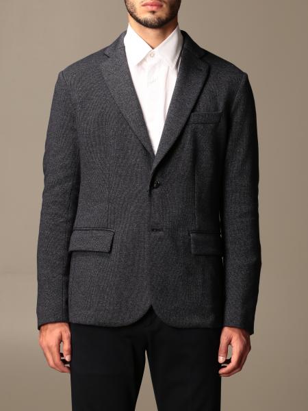 Giacca a monopetto Emporio Armani in misto cotone