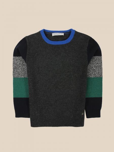 sweater with different colored sleeves