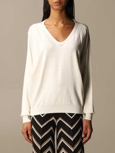 TWINSET: Twin-set basic v-neck sweater - Yellow Cream | Twinset sweater ...