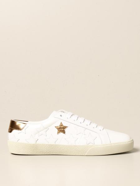 Saint Laurent donna: Sneakers Court Classic California Saint Laurent in pelle con stelle