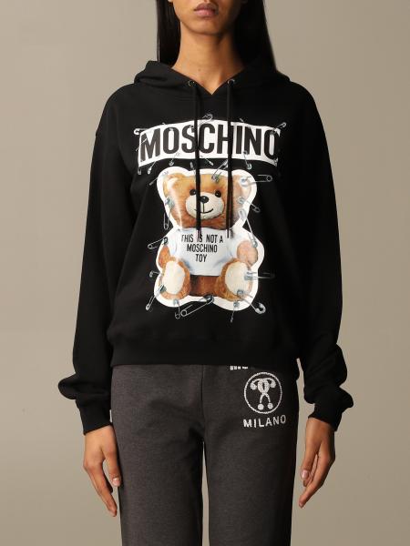 Moschino Couture Outlet: sweatshirt for woman - Black | Moschino ...