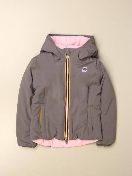 K-Way Outlet: jacket for girl - Grey | K-Way jacket K11199W online at ...