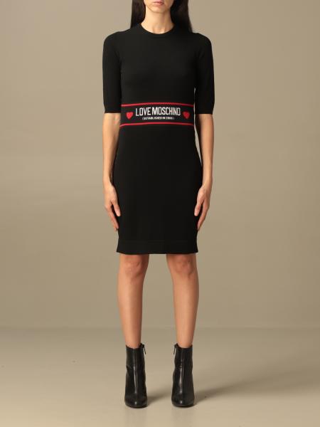 Abito in maglia Love Moschino con logo