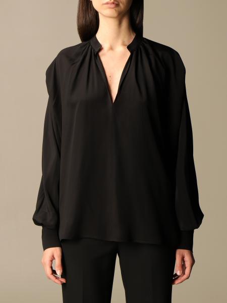 SIMONA CORSELLINI: basic shirt - Black | Simona Corsellini sweater ...