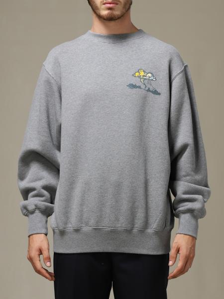 MARNI: crewneck sweatshirt with back print - Grey | Marni sweatshirt ...