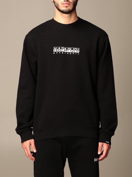 NAPAPIJRI: crewneck sweatshirt with logo - Black | Napapijri sweatshirt ...