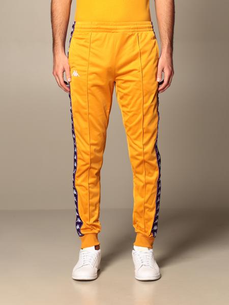 jogging trousers with logoed bands - Yellow | Kappa pants 303KUC0 GIGLIO.COM