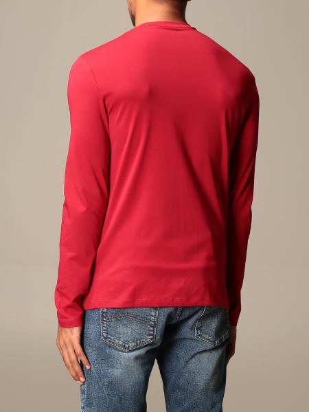 red armani exchange shirts