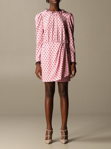 Schaap dubbellaag totaal Red Valentino Outlet: short dress with polka dots with ruffles - Pink | Red  Valentino dress UR0VAV65 5EE online on GIGLIO.COM