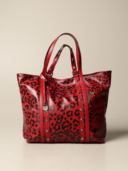 Borsa Sky Combat Red(V) in pelle con fantasia