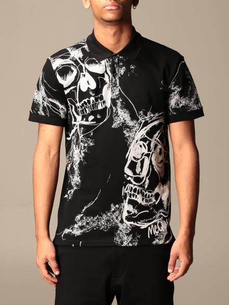 ALEXANDER MCQUEEN: shirt with all over skulls - Black 