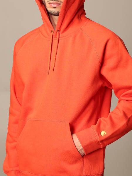 CARHARTT: basic hoodie | Sweatshirt Carhartt Men Orange 