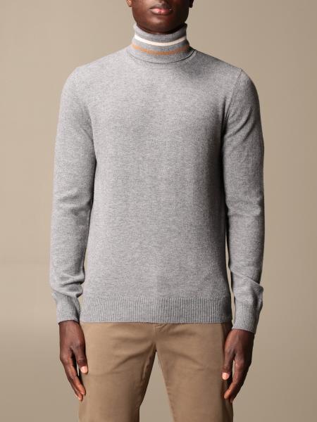 ALPHA STUDIO: wool turtleneck | Sweater Alpha Studio Men Grey | Sweater ...